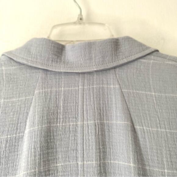 Madewell NWTs Larsen Relaxed Blue Blazer Linen Cotton size XL Boyfriend - Picture 9 of 11